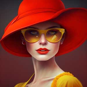 bpos 5klegrant ultra stylish woman in yellow sunglasses and wild red 7626ed90 60d7 4512 9c1a 6300a8122337